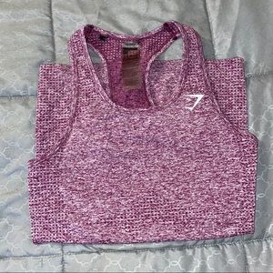 Gymshark purple marl seamless tank